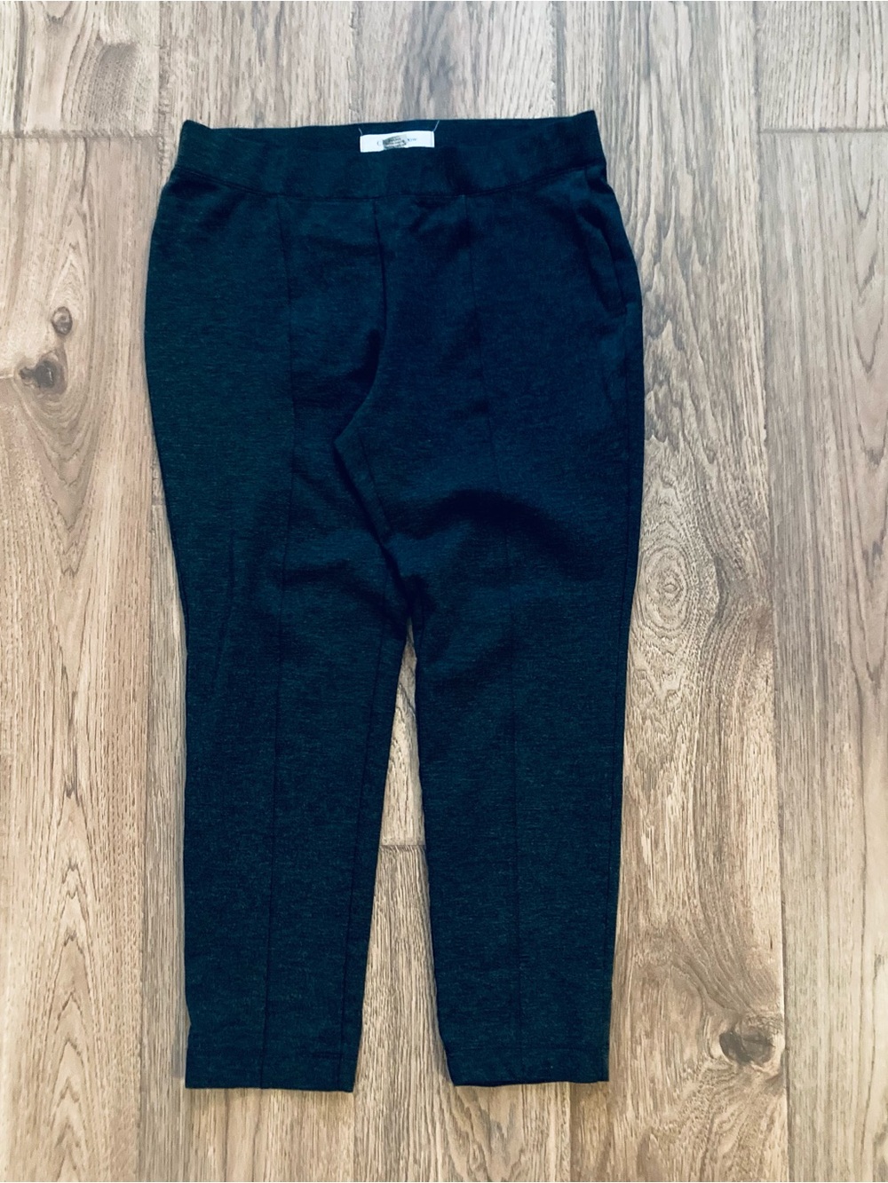 croft & barrow Charcoal Gray Ponte Pull-On Trousers